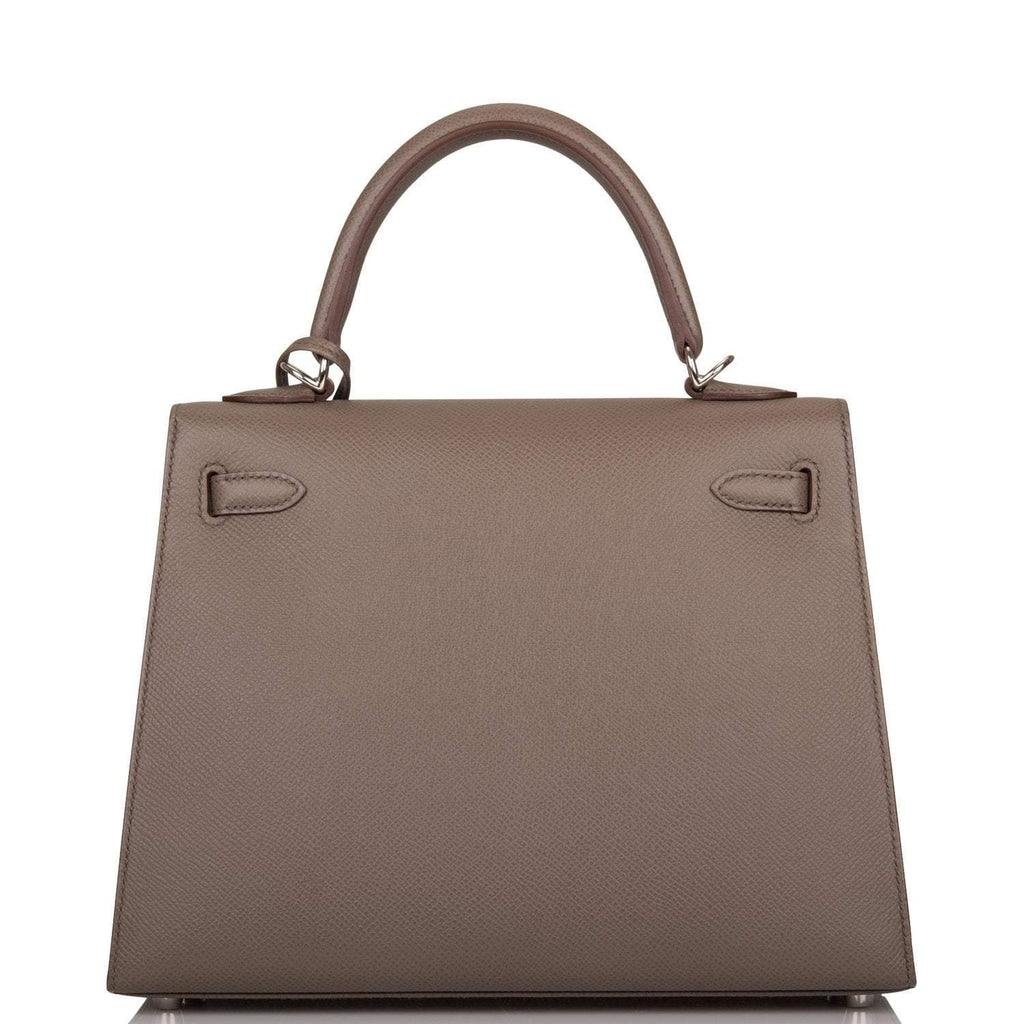 Hermes Etain Epsom Sellier Kelly 25cm Palladium Hardware