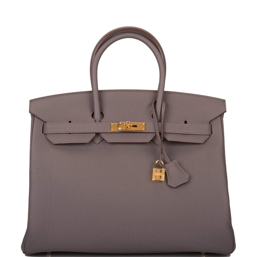 Hermes Etain Togo Birkin 35cm Gold Hardware