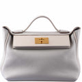 Hermes 24/24 29 Gris Perle Togo Beton Swift Gold Hardware