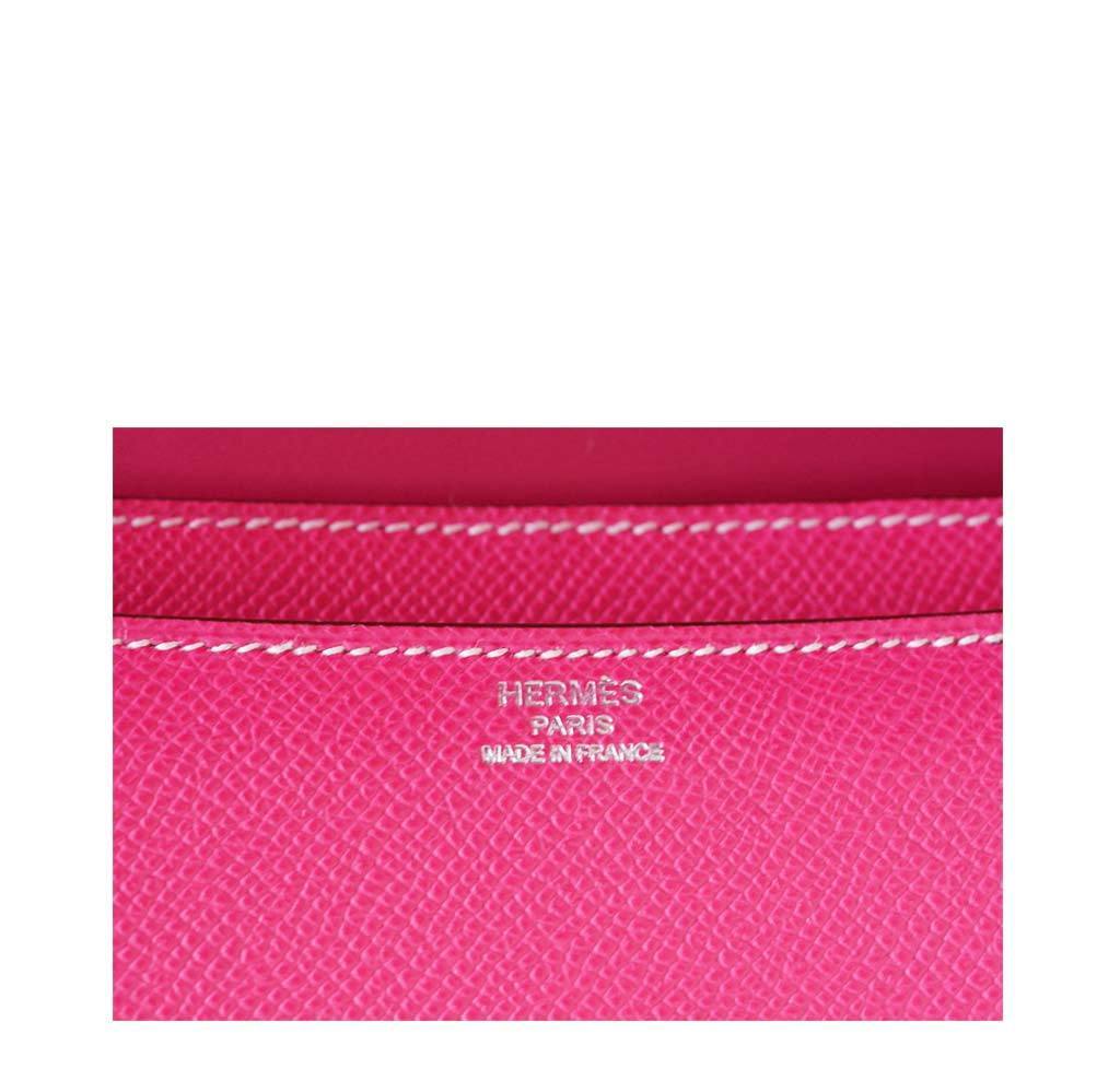 Hermès Constance Elan 10" Rose Tyrien Epsom Leather Palladium Hardware