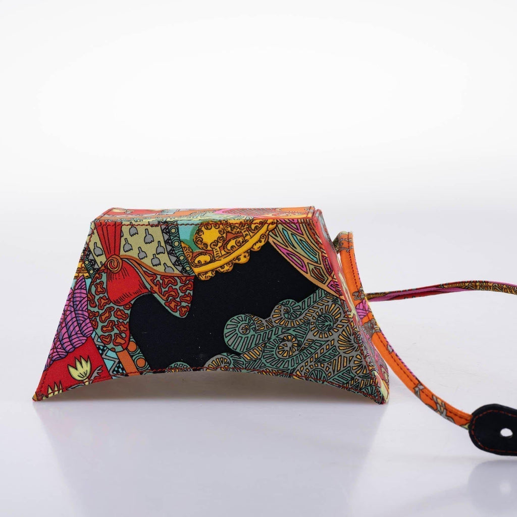 Hermes Silk 'Art des Steppes' Yurt Runway Bag 1991