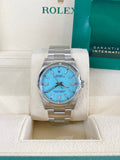 Rolex Oyster Perpetual 36 126000 Turquoise Blue Dial Watch