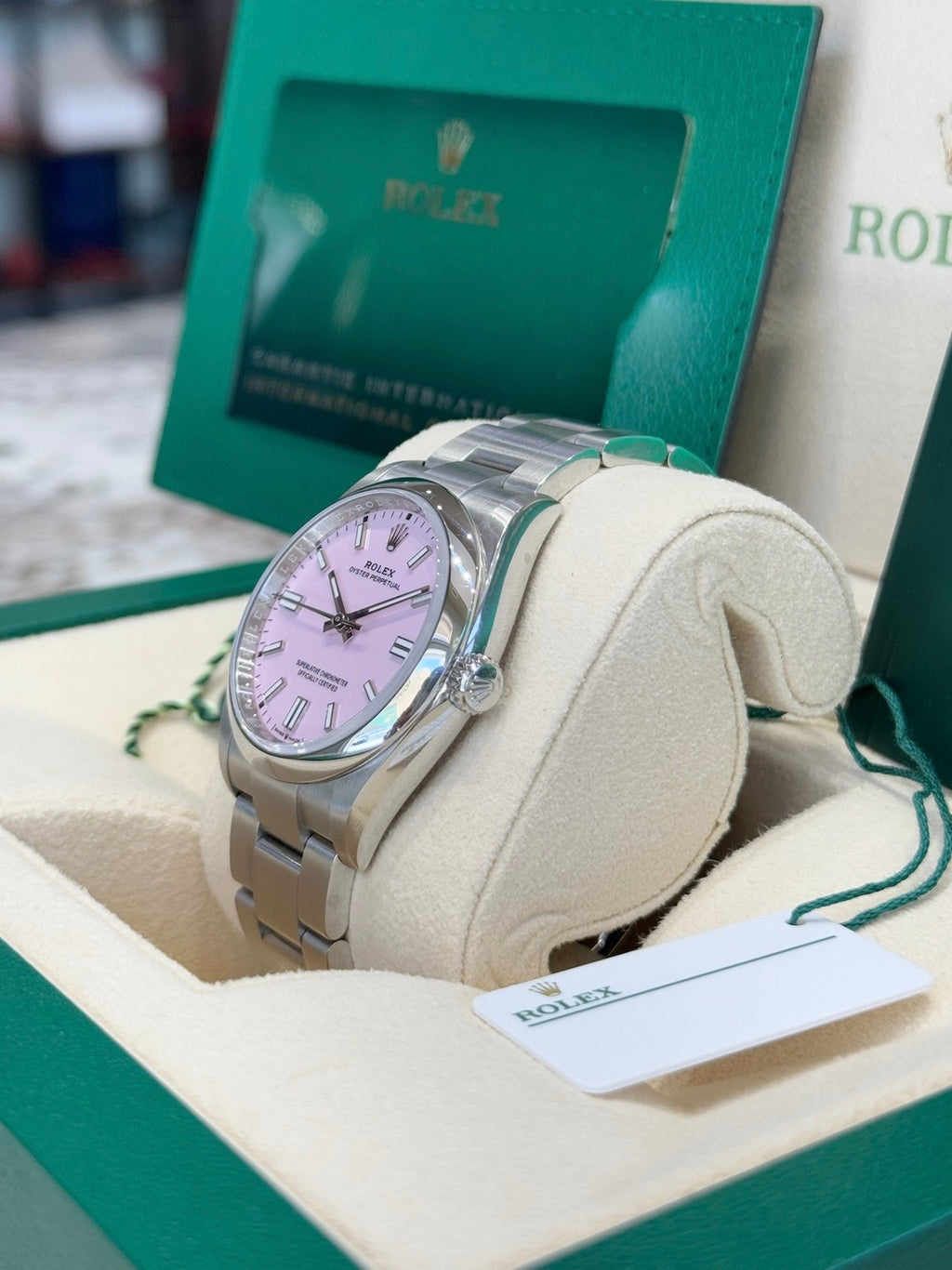 Rolex Oyster Perpetual 36 126000 Candy Pink Dial Watch