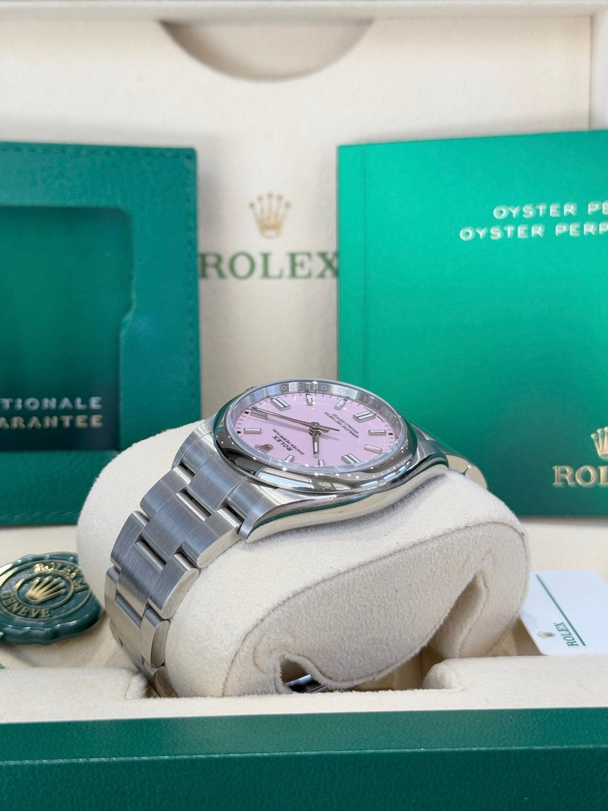 Rolex Oyster Perpetual 36 126000 Candy Pink Dial Watch