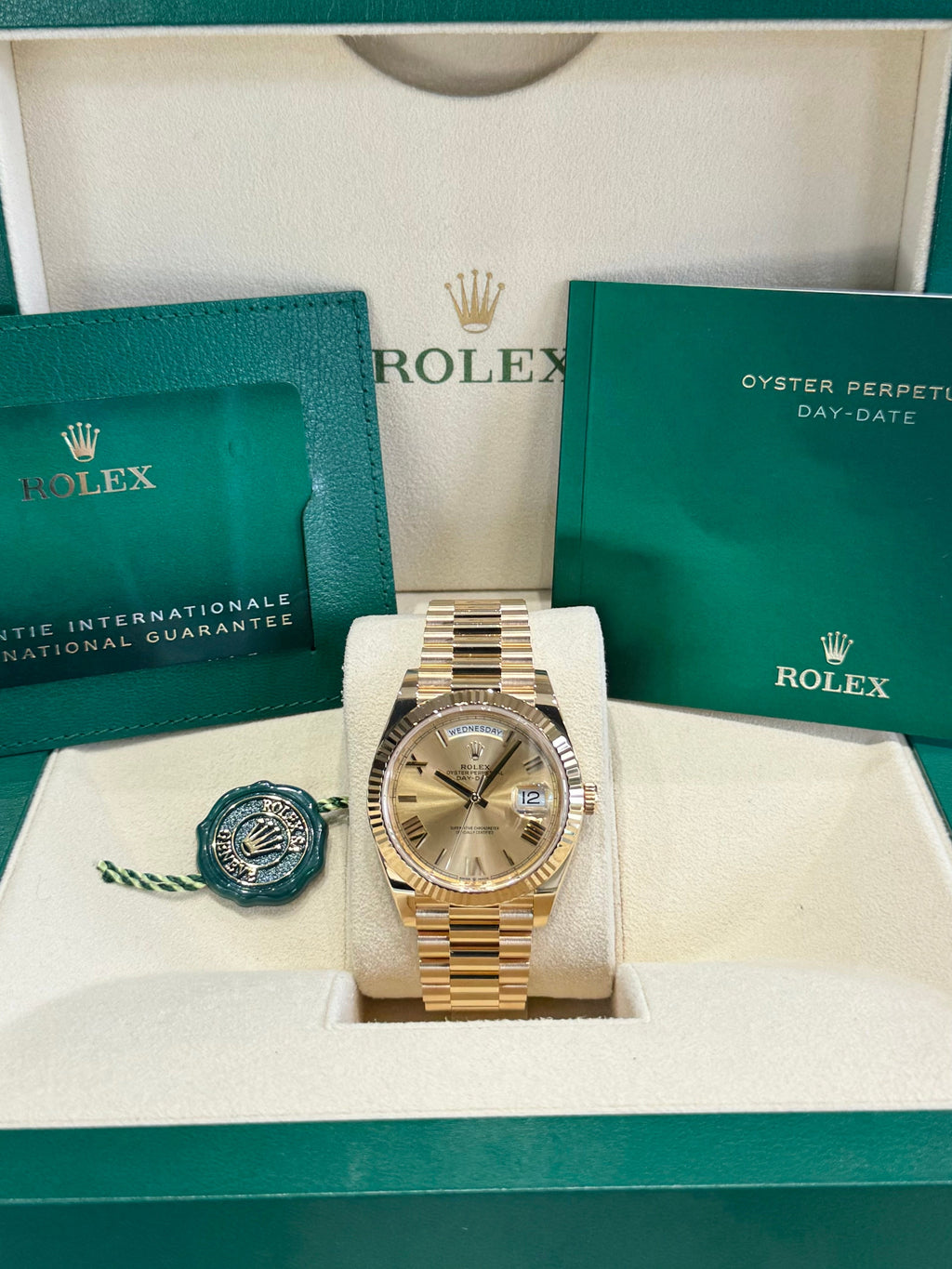 Rolex Day-Date 40 228238 Champagne Dial Watch