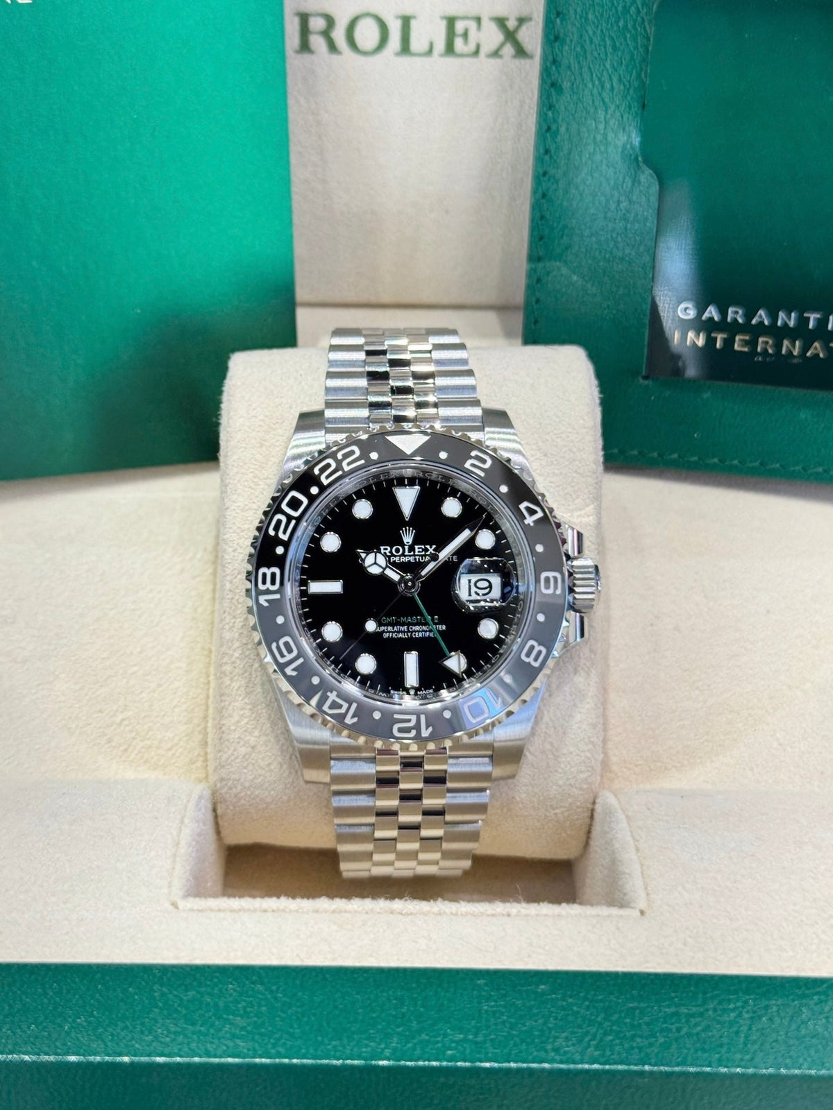 Rolex GMT-Master II 40 126710GRNR Black Dial Watch