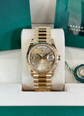Rolex Day-Date 36 128238 Champagne Diamond Dial Watch