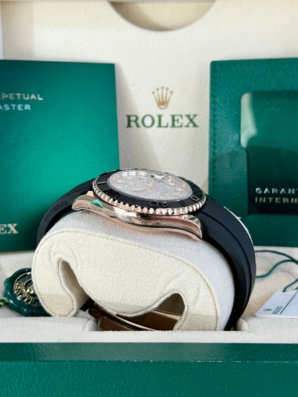 Rolex Yacht-Master 40 126655 Diamond Pave Dial Watch
