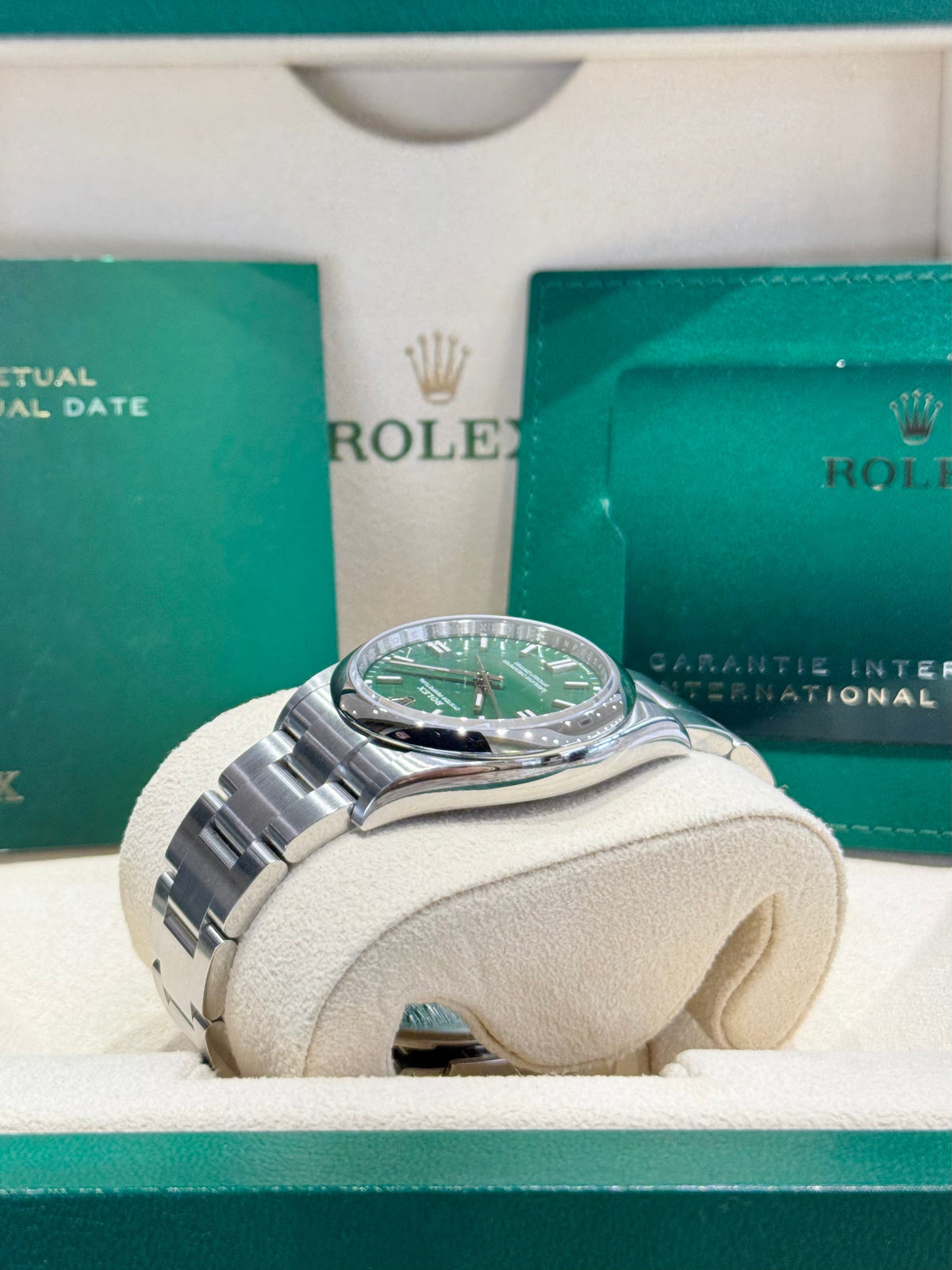 Rolex Oyster Perpetual 36 126000 Green Dial Watch