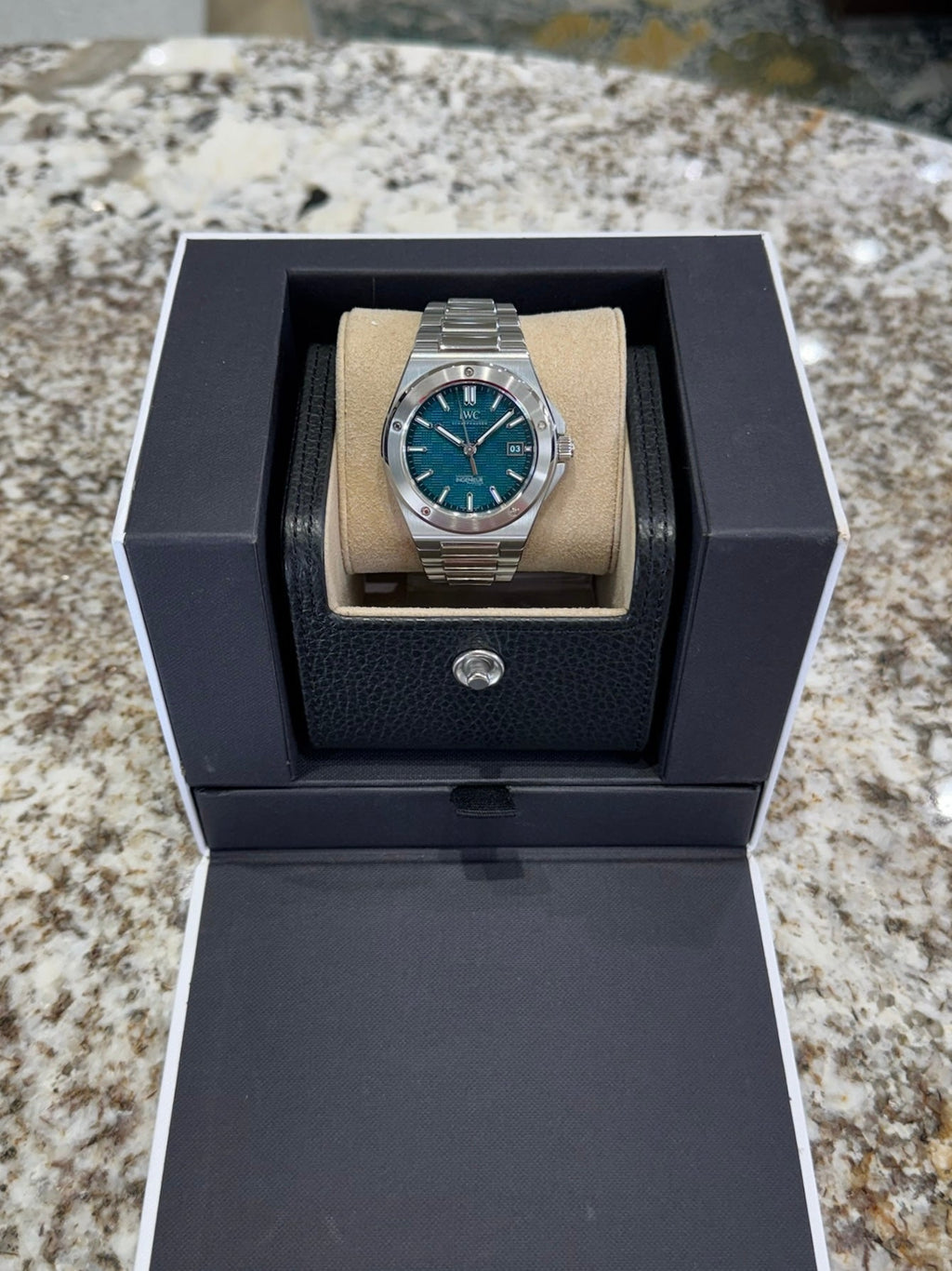 IWC Ingenieur 40 IW328903 Aqua Dial Watch