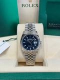 Rolex Datejust 36 126234 Blue Fluted Motif Dial Watch