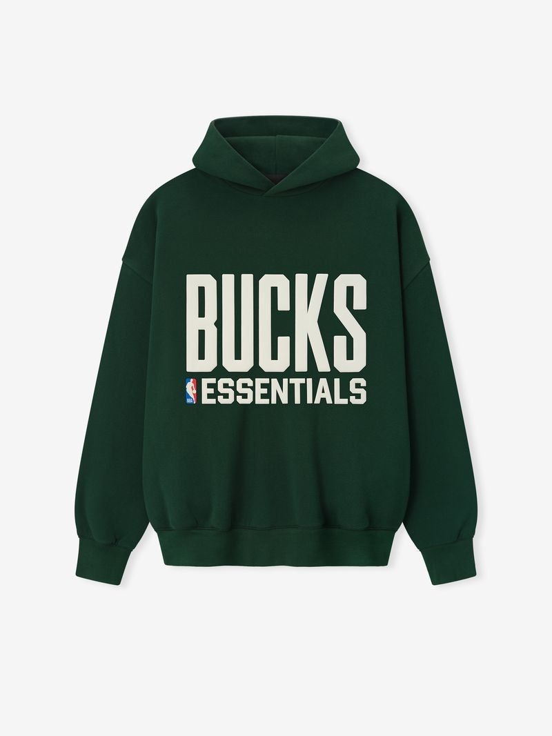 Fear of God Essentials Bucks Sport Hoodie NBA Dark Green