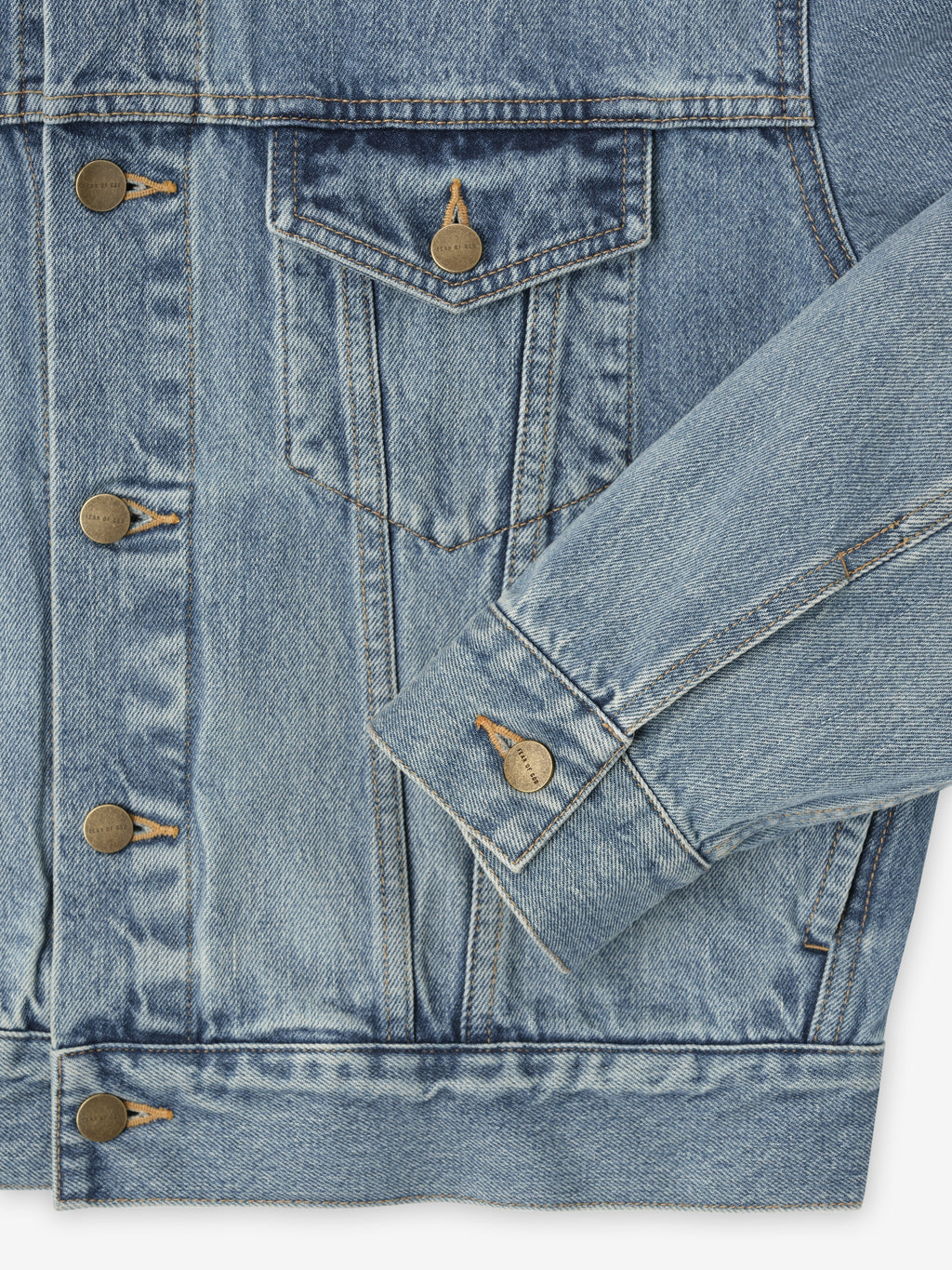 Fear of God Essentials Denim Trucker Jacket Light Indigo