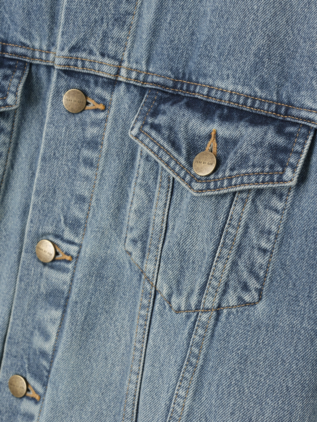Fear of God Essentials Denim Trucker Jacket Light Indigo