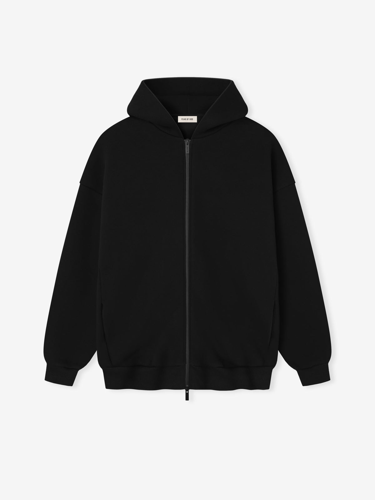 Fear of God Athletics Full Zip Up Hoodie Black