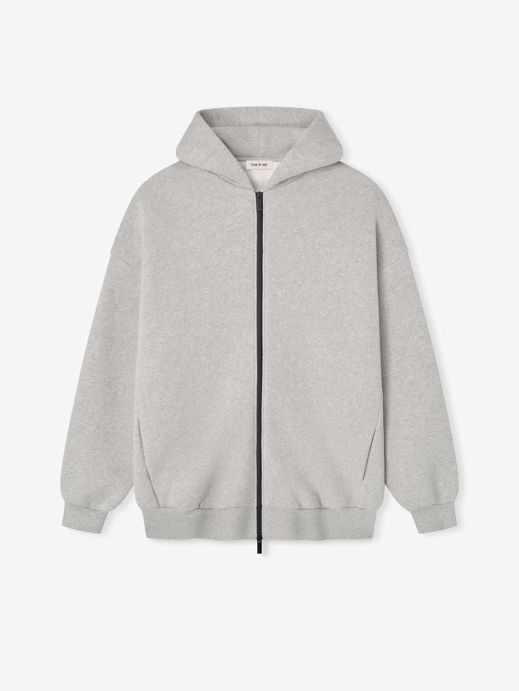 Fear of God Athletics Full Zip Up Hoodie Light Heather Grey