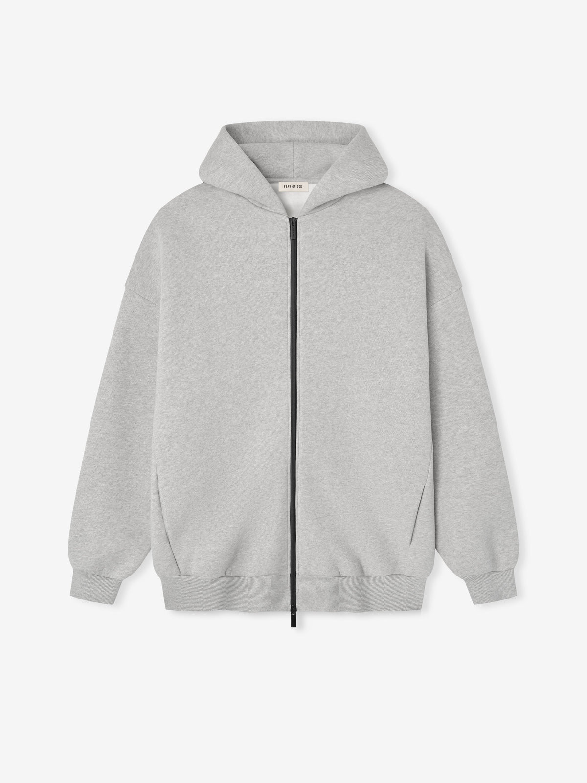 Fear of God Athletics Full Zip Up Hoodie Light Heather Grey