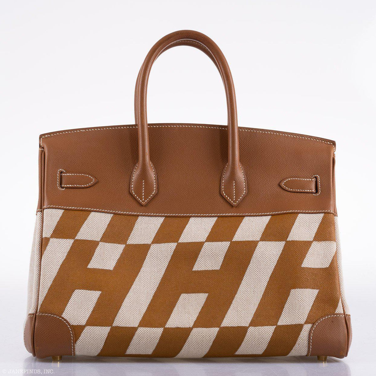 1998 Hermes Birkin B Square stamp detail view