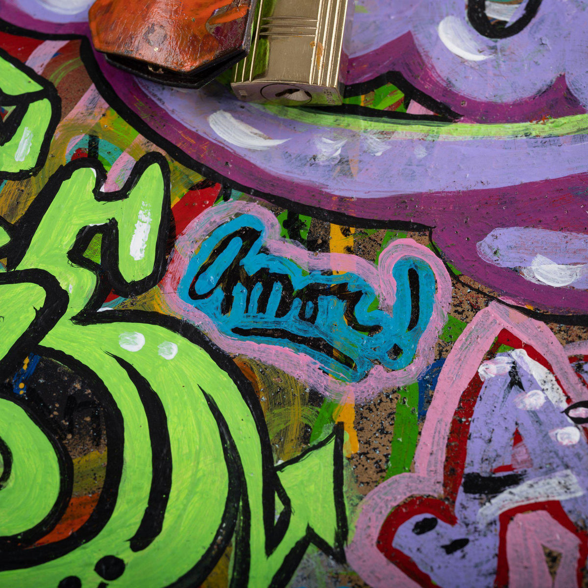 “Love” painted in multiple languages on Hermes Graffiti Birkin