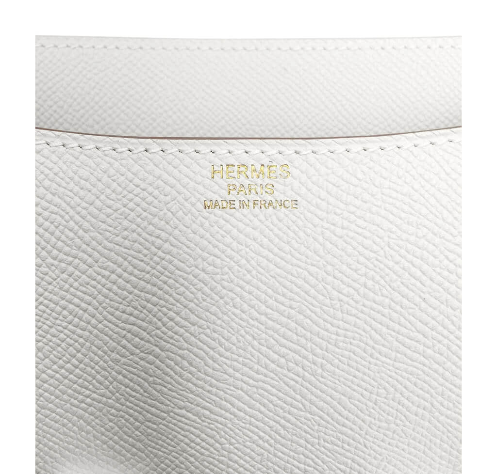 Hermès Constance 24cm Craie Epsom Leather Gold Hardware