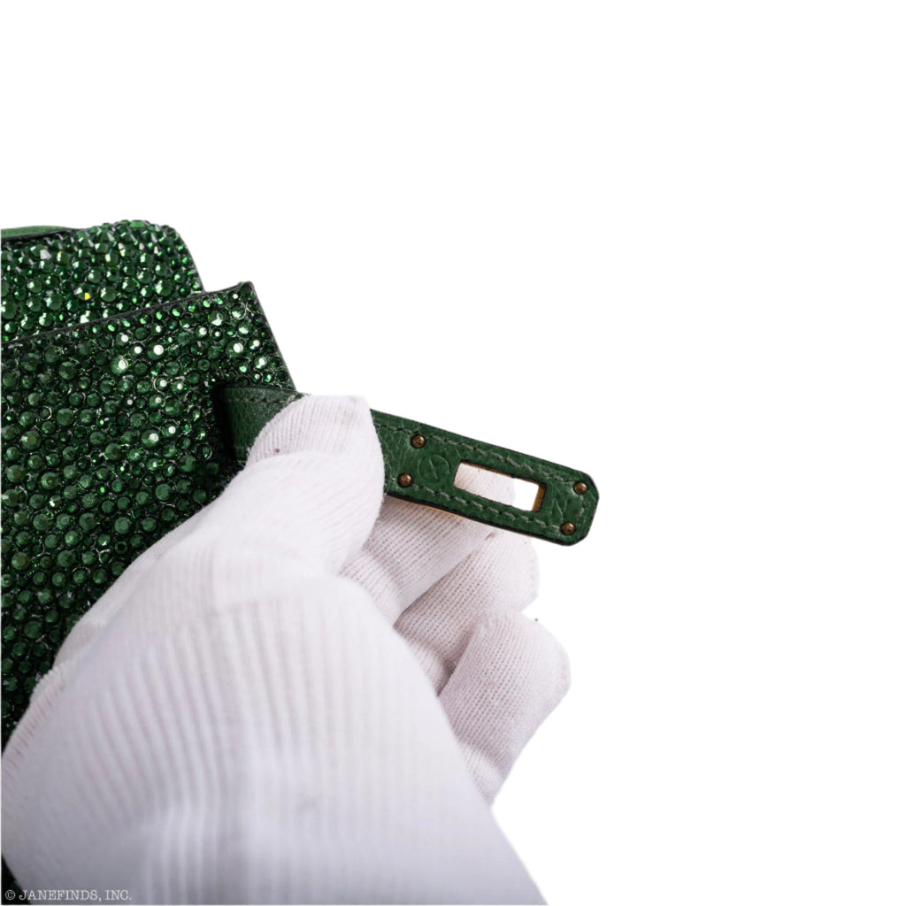 Side profile showing Swarovski crystal embellishment on Hermes Kelly of Oz 20