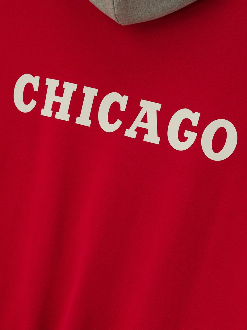 Fear of God Essentials Bulls Sport Hoodie Red Grey