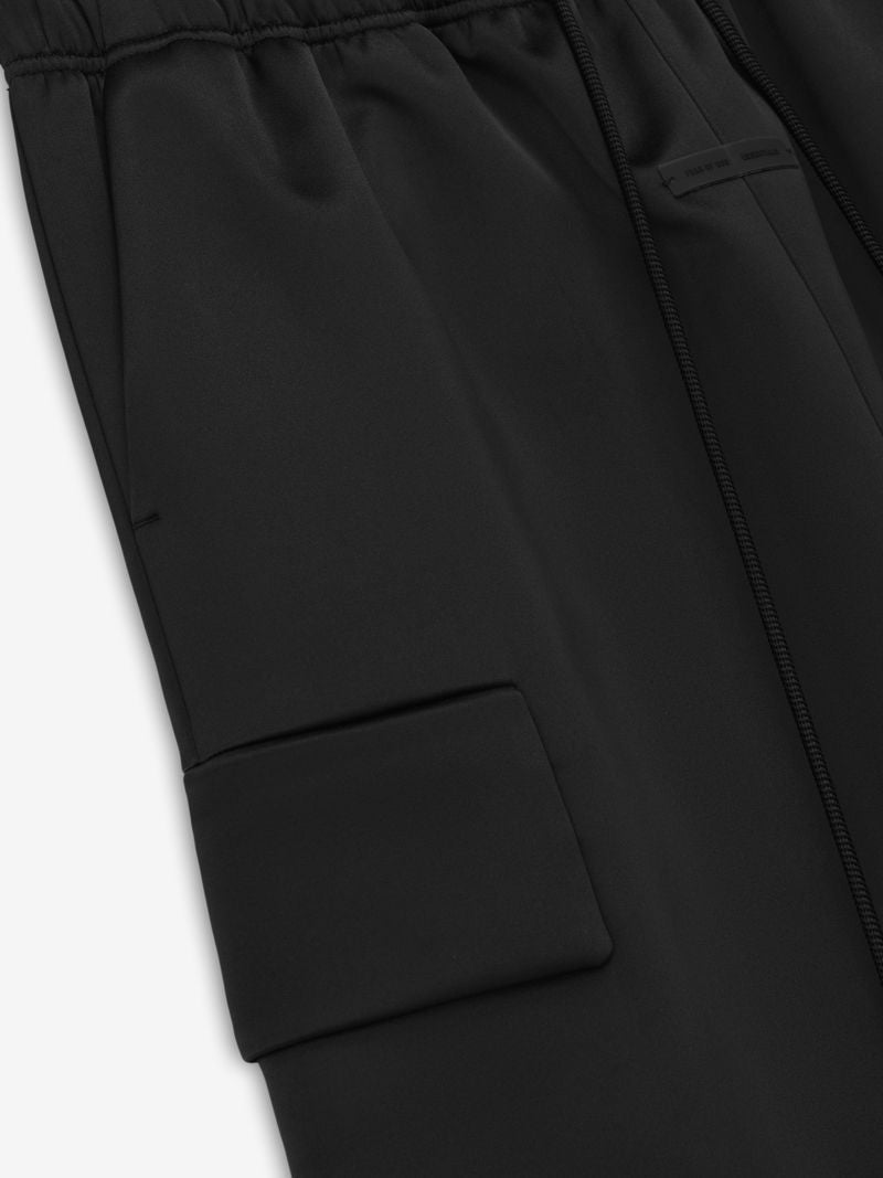 Fear of God Essentials Bonded Satin Wide Leg Field Pant Olive Green