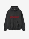 Fear of God Essentials Heavy Fleece 90s Hoodie Black Red